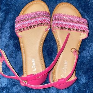 Girls sandals pink 11